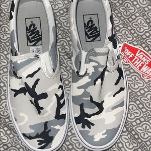 camo slip on vans